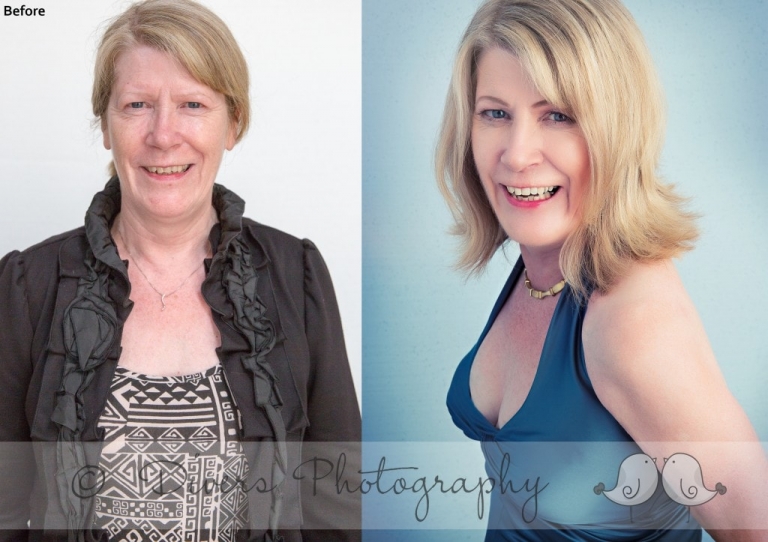 Sandra before and after