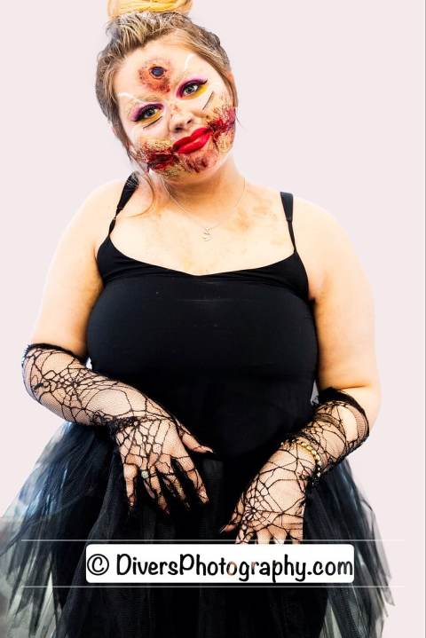 Alysha's Ballerina looked frighteningly gory! Please note: All images are copyright of Divers Photography and may not be copied or reproduced.